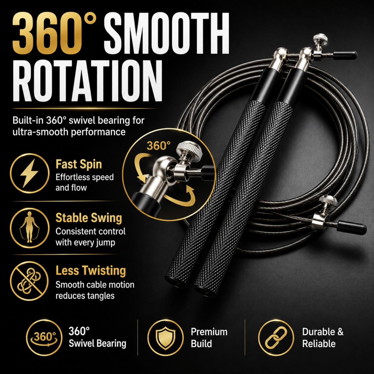 Cuerda de Saltar de Velocidad  - Jump Rope Speed Bearing reseña y precio