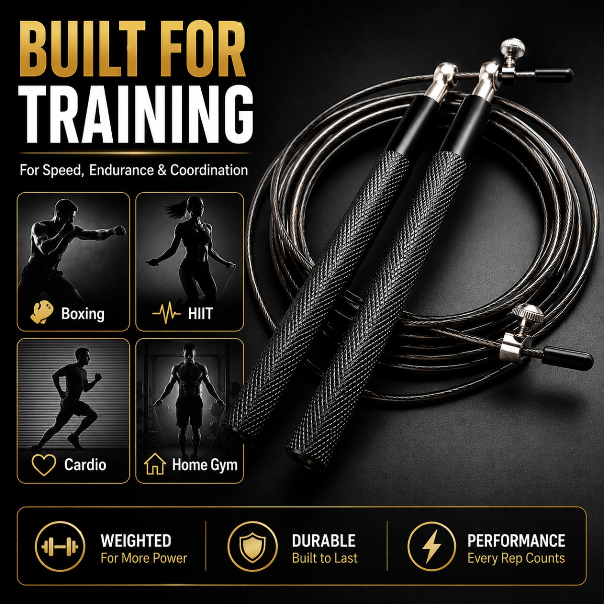 Cuerda de Saltar de Velocidad  - Jump Rope Speed Bearing reseña y precio