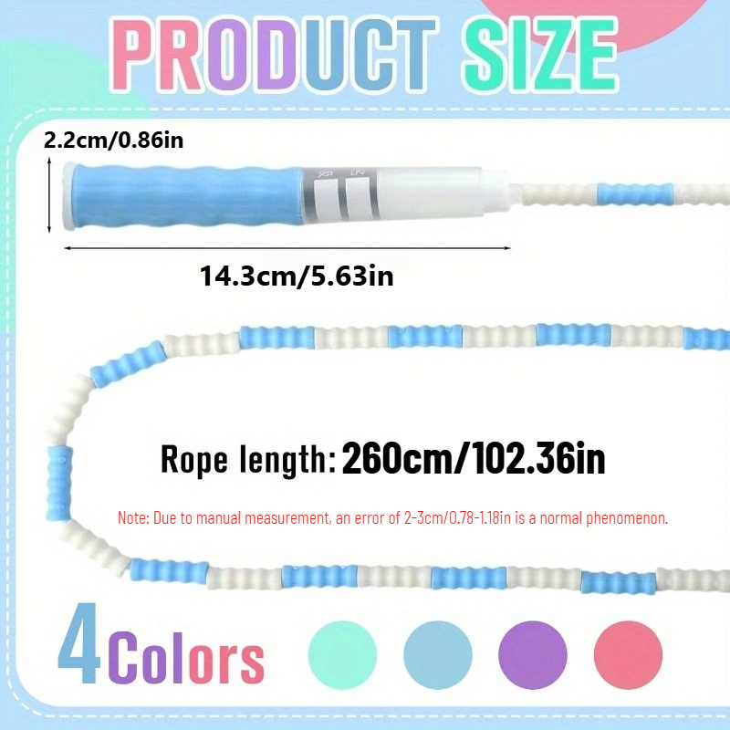 Cuerda para saltar con cuentas - Skipping Rope Pvc reseña y precio