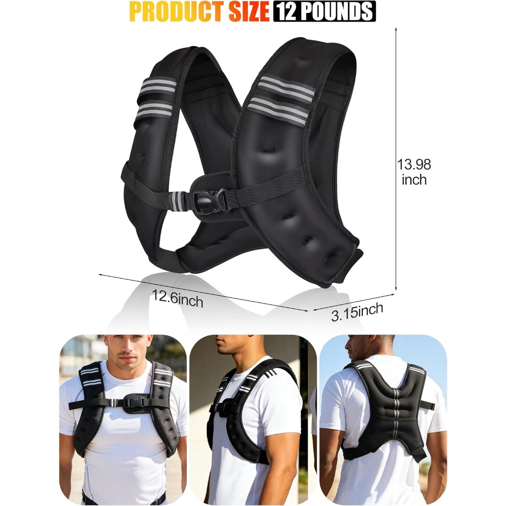 Chaleco con peso para fitness, - Crossfit Vest reseña y precio