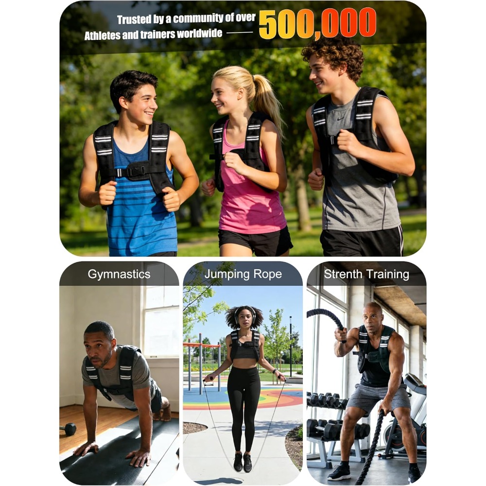 Chaleco con peso para fitness, - Crossfit Vest reseña y precio
